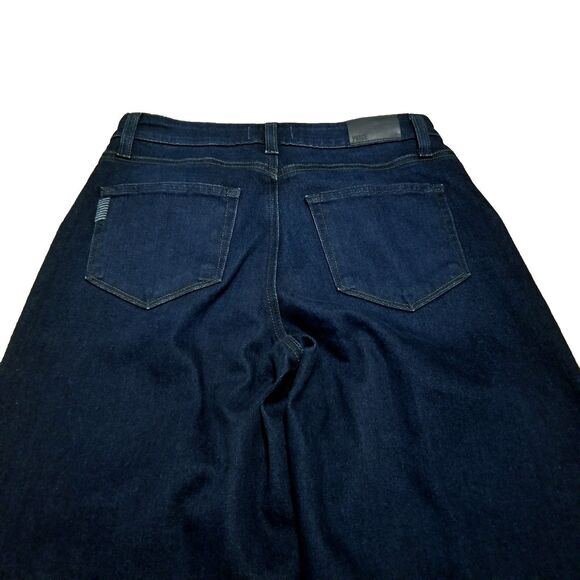Paige Anessa Jeans Women's Size 28 Dark Blue Wide Leg Stretch Denim (28×26.5) - Picture 4 of 7